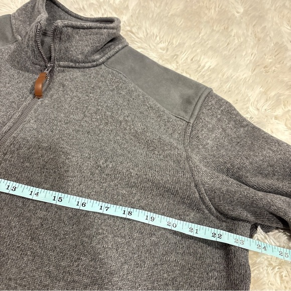 Lands End thermacheck Fleece Full Zip Dark Gray Mens Jacket Large - Picture 3 of 7